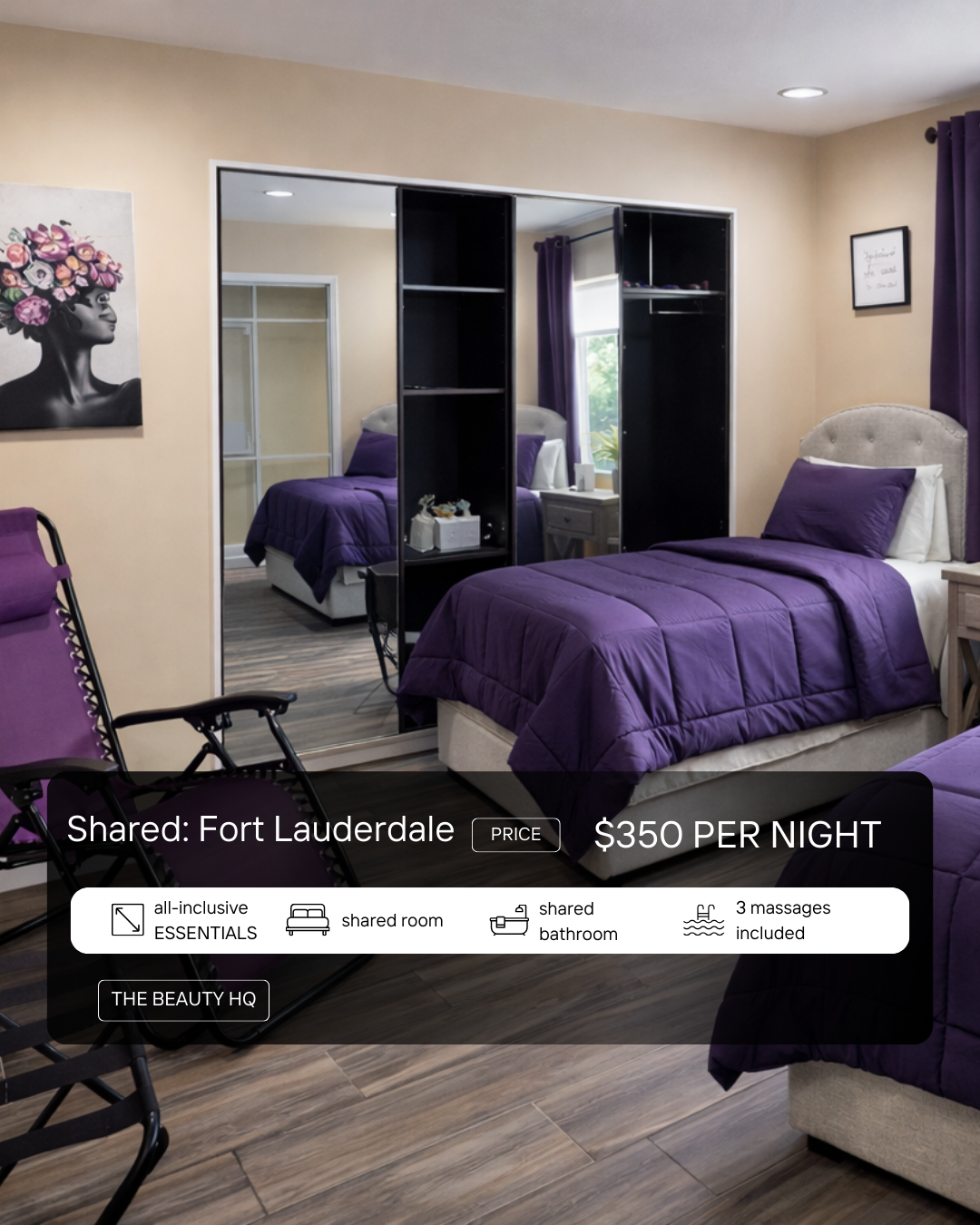 Fort Lauderdale Location exclusive all-inclusive package [$350/night]