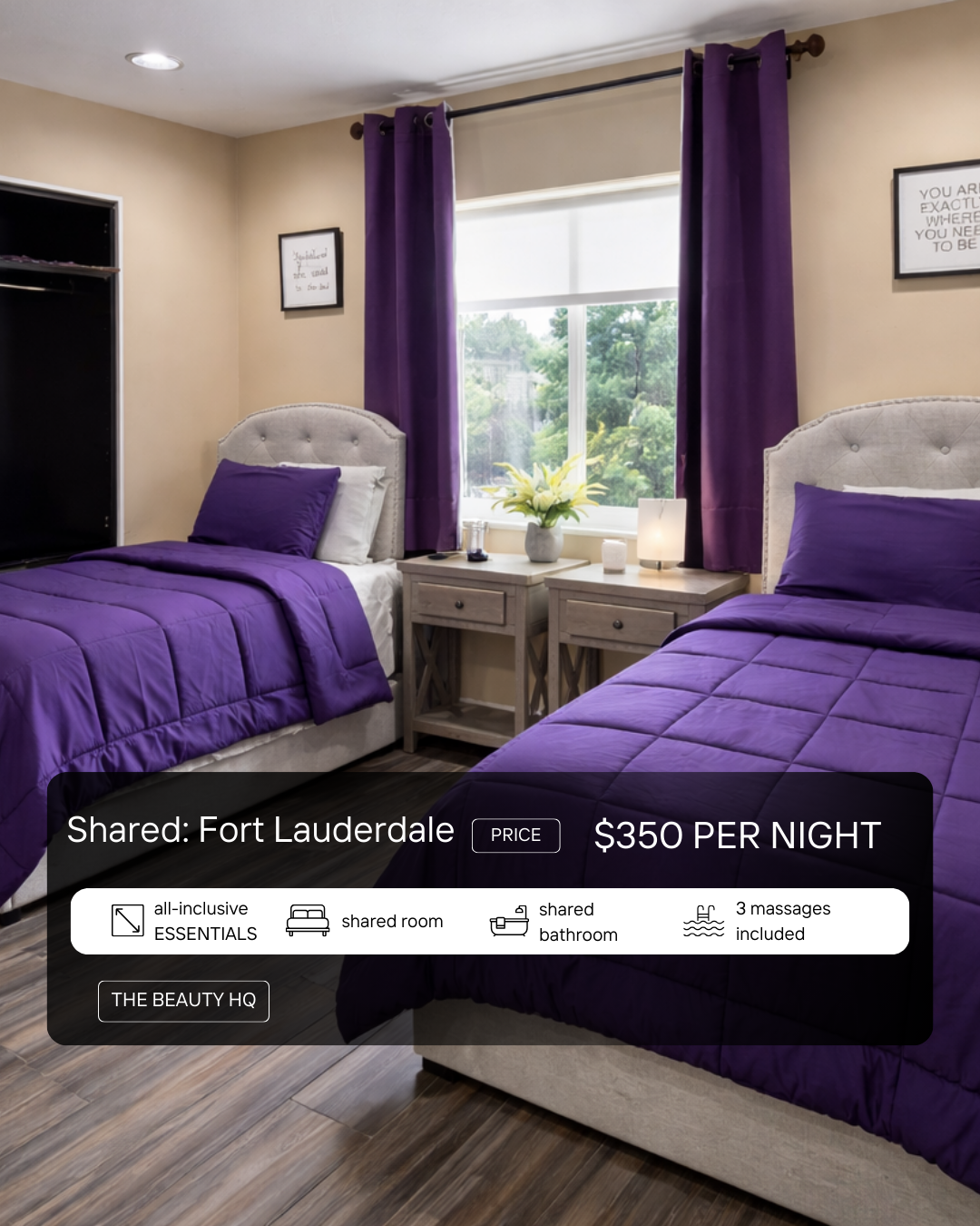 Fort Lauderdale Location exclusive all-inclusive package [$350/night]