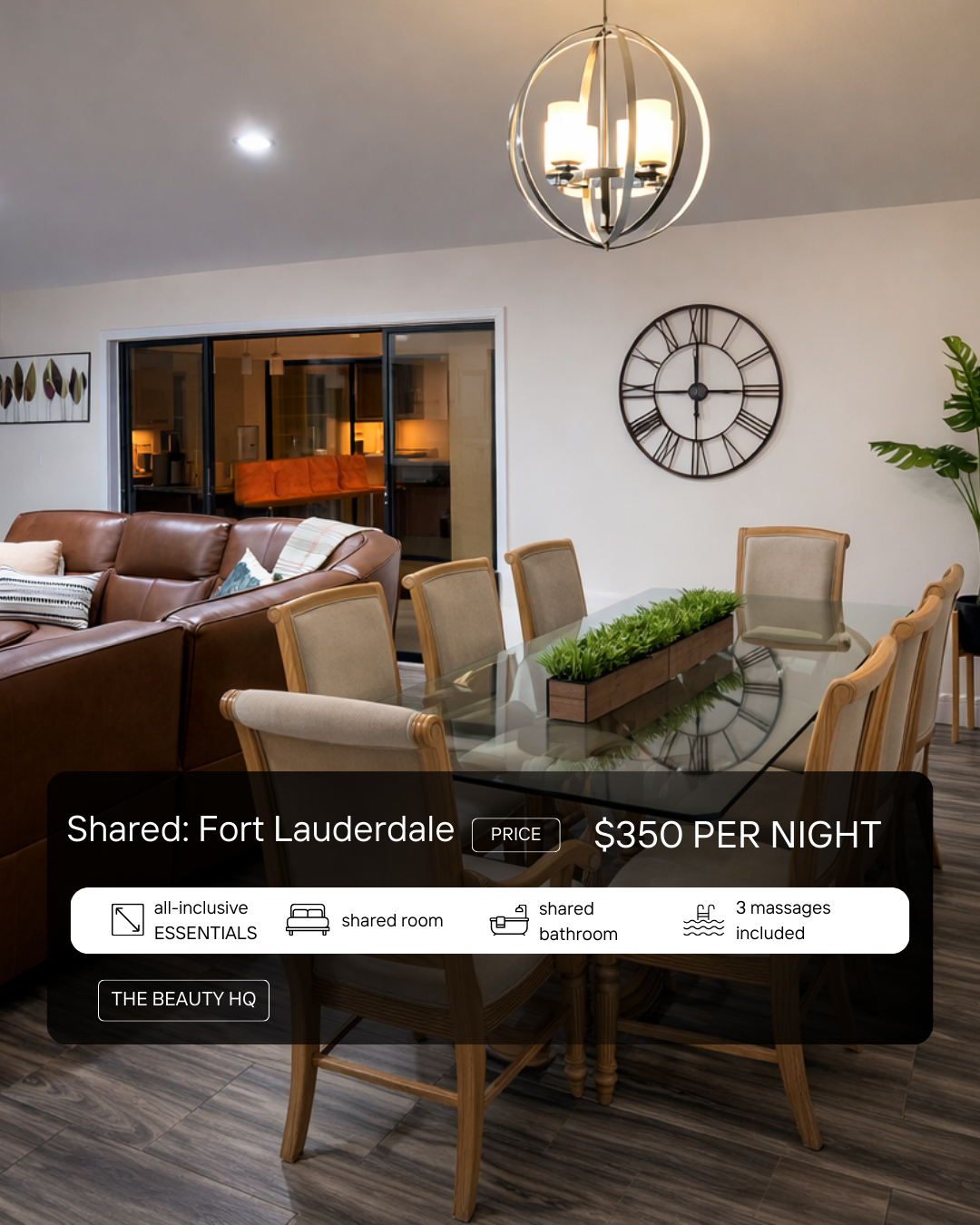 Fort Lauderdale Location exclusive all-inclusive package [$350/night]