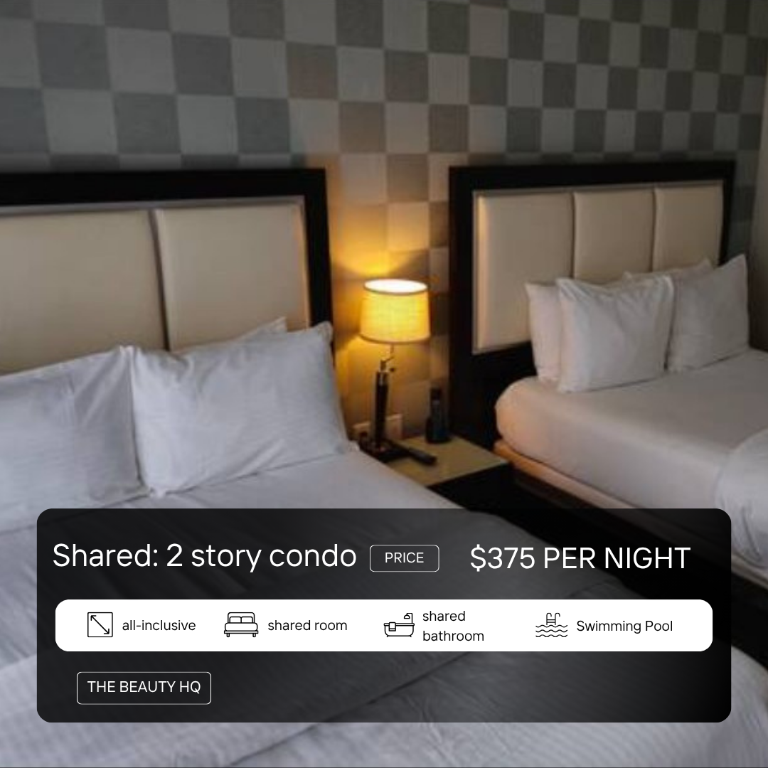 Luxury Two-Story Resort Condo: Shared Suite [$375/night]
